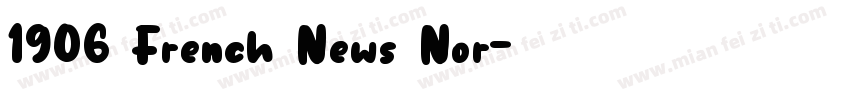 1906 French News Nor字体转换